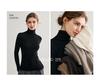 Spring 2026 Slim Fit Women's Elegant Layered Neck Wool Sweater