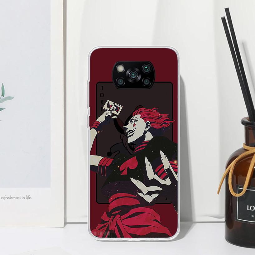 Hunter HXH Hisoka Phone Case For Xiaomi Poco X7 X6 X5 M7 M8 Pro F7 Ultra Redmi 15C 15 13C 13 12C 12 10 10C 10A Art Fundas Poco