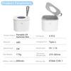 Portable Pacifier Sterilizer Case UVC Light Cleaning Box Convenient USB C Rechargeable for Denture Straw Nipple