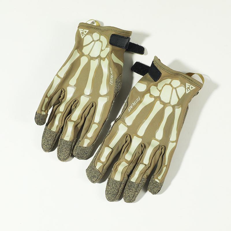 Christmas Glow-in-the-Dark Ghost Claw Two-color Tactical High-end Multi-Functional Full-finger Touch Scr MTB, Riding Gear Gloves