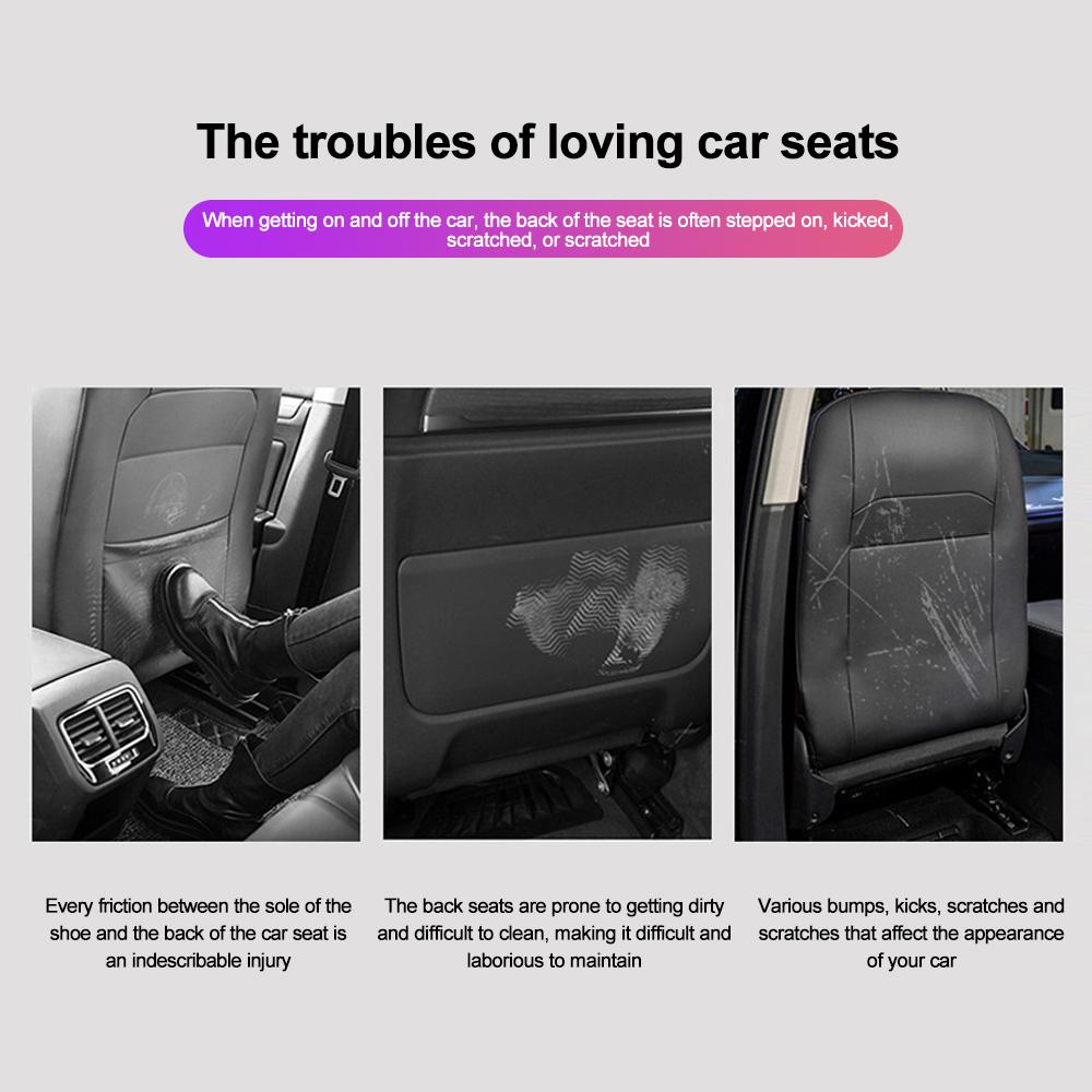 Сумка-органайзер для спинки сиденья автомобиля из искусственной кожи Органайзер для хранения вещей в салоне автомобиля с карманами Коврики для ног Аксессуары для салона сиденья