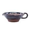 Mino Ware Katouen 15cm with Tenmoku Tea Made In Product Mortar, Approx. Wide, Handle, Brown, Ceramic, Japan, Number 523-0060