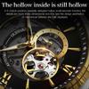 OUPINKE Мужские часы Hollow Movement Automatic Mechanical Watch Luminous Waterproof Men's Watch