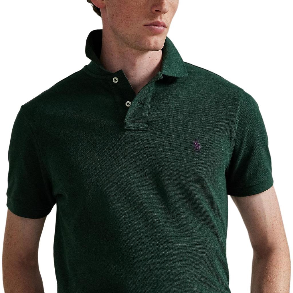 Polo Ralph Lauren FW25 Хлопковая рубашка поло Custom Slim Fit с вышивкой маленького пони Мужские топы MNPOKNI1N823760-300
