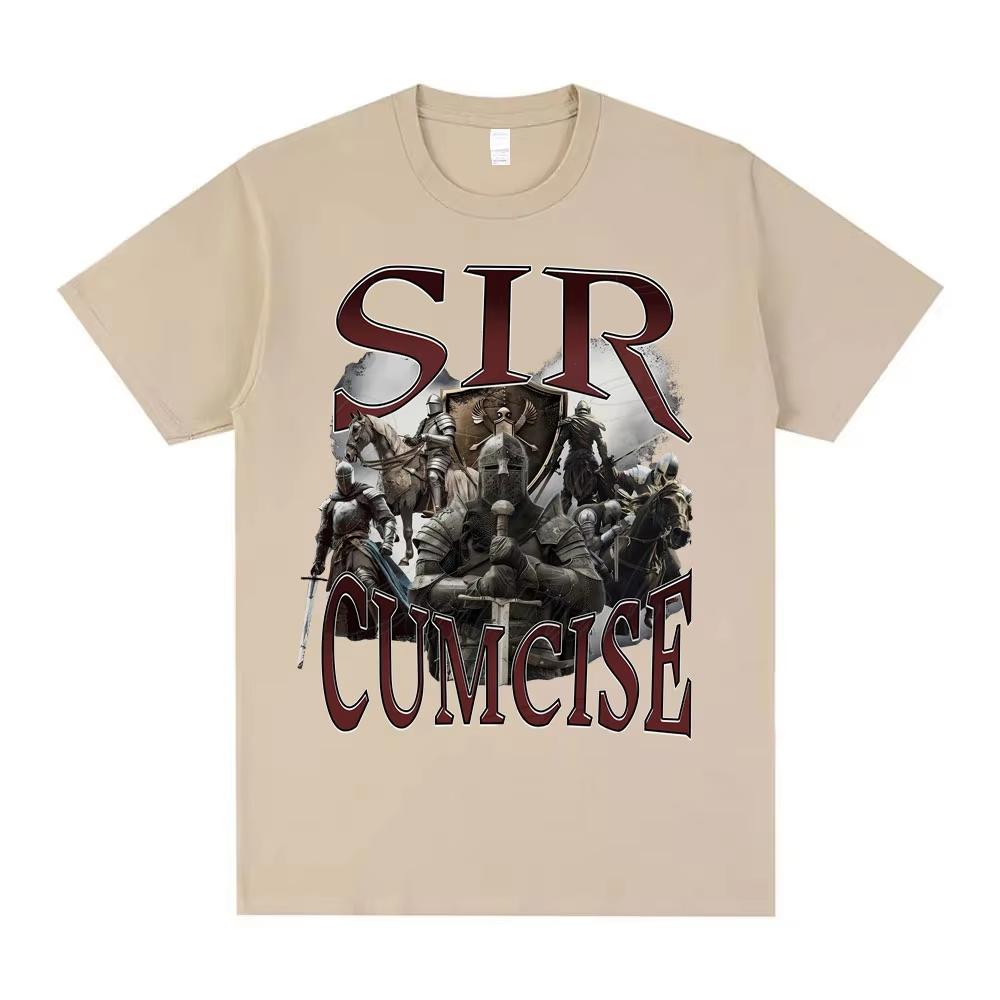 2026 Sir Cumcise Graphic T Shirt Unisex Unisex Vintage Oversized Tshirt Short Sleeve Loose Casual Crew Neck T Shirts Unisex
