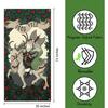 Yule Banner Pagan Hanging Sign Winter Solstice Krampus Goat Decor Yule Decorations for Home Party