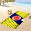 Futbol Colombiano Print Beach Towel, Large Soft Quick Dry Towel for Beach Camping Swimming