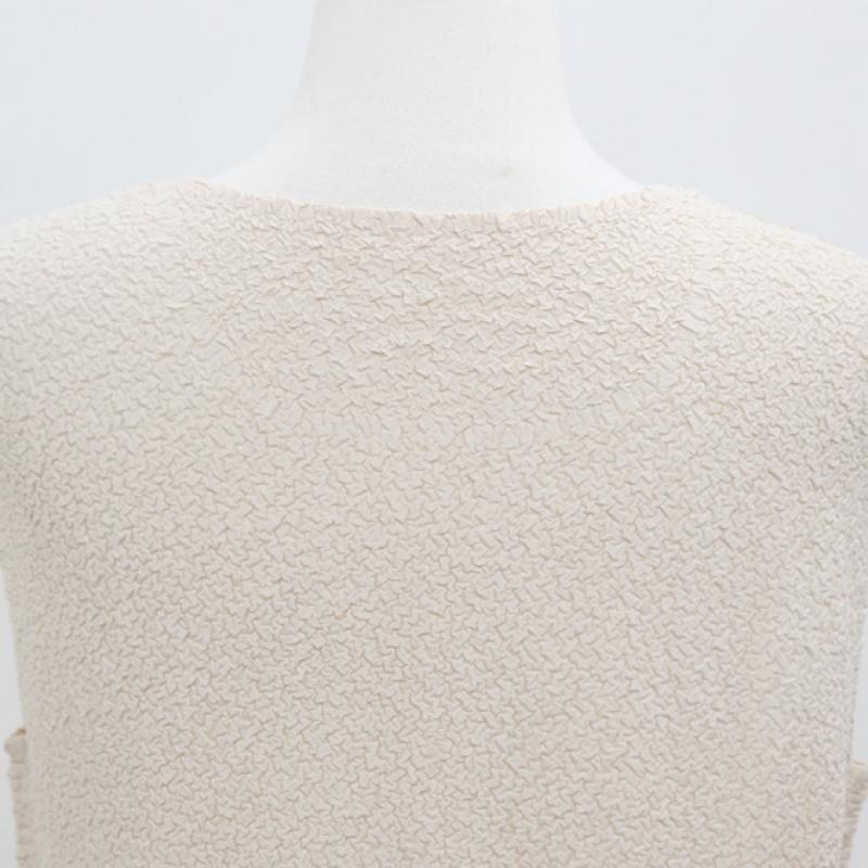 Shiz Madam Gravity Cream Pleated Tank Top Mother Wear T57380