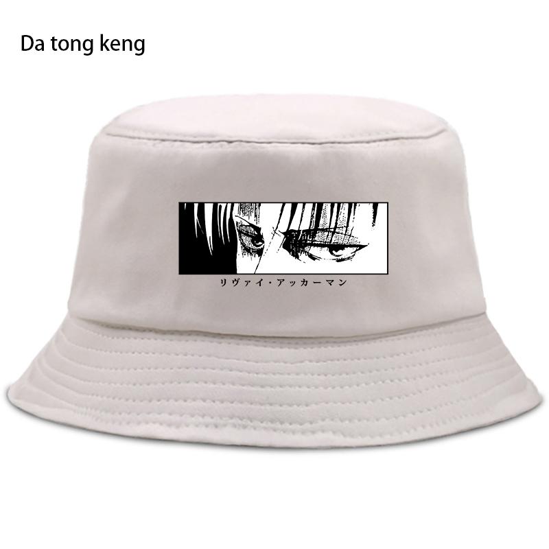 2023 аниме Атака Титанов летняя шляпа женская панама-ведро унисекс дизайн плоский козырек японское аниме шляпа рыбака