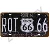 Винтажный Металлический Жестяной Знак Route 66 Машины Декор для Бара, Клуба, Шиномонтажа