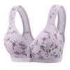 Хлопковое тонкое нижнее белье с цветочным принтом для женщин, сборка без стальных колец, антипровисающая коллекция грудного молока, бесшовный бюстгальтер