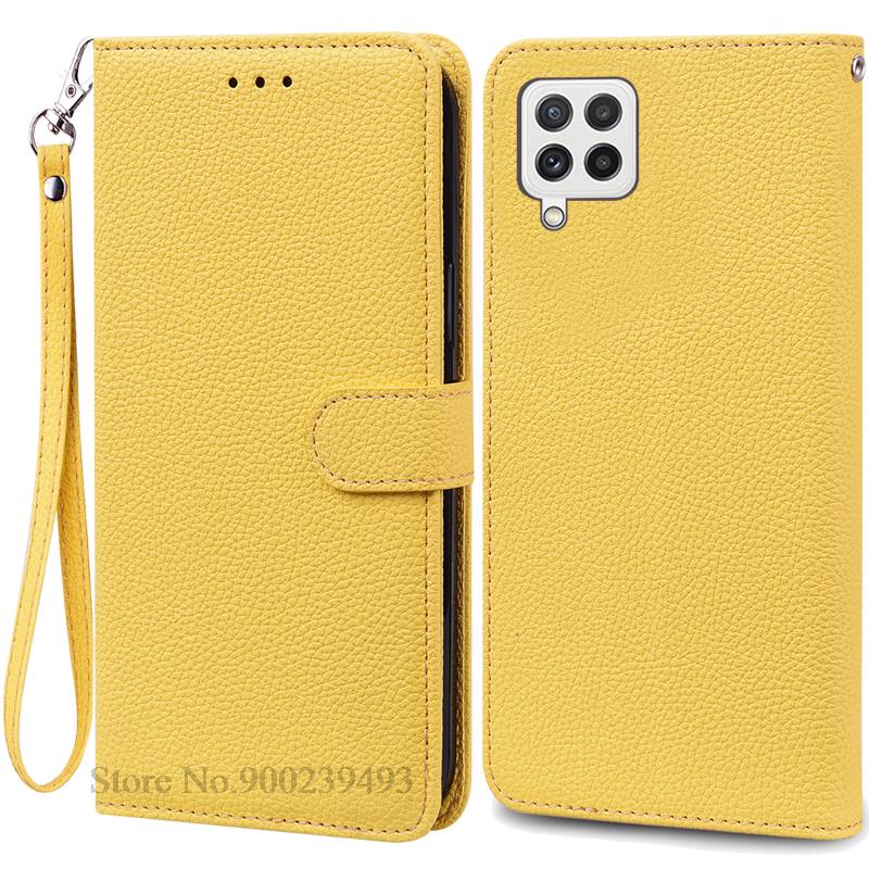 M32 4G Case For Samsung Galaxy M32 Case Leather Wallet Flip Case For Samsung M32 M 32 SM-M325F Case Soft Silicone Cover Fundas