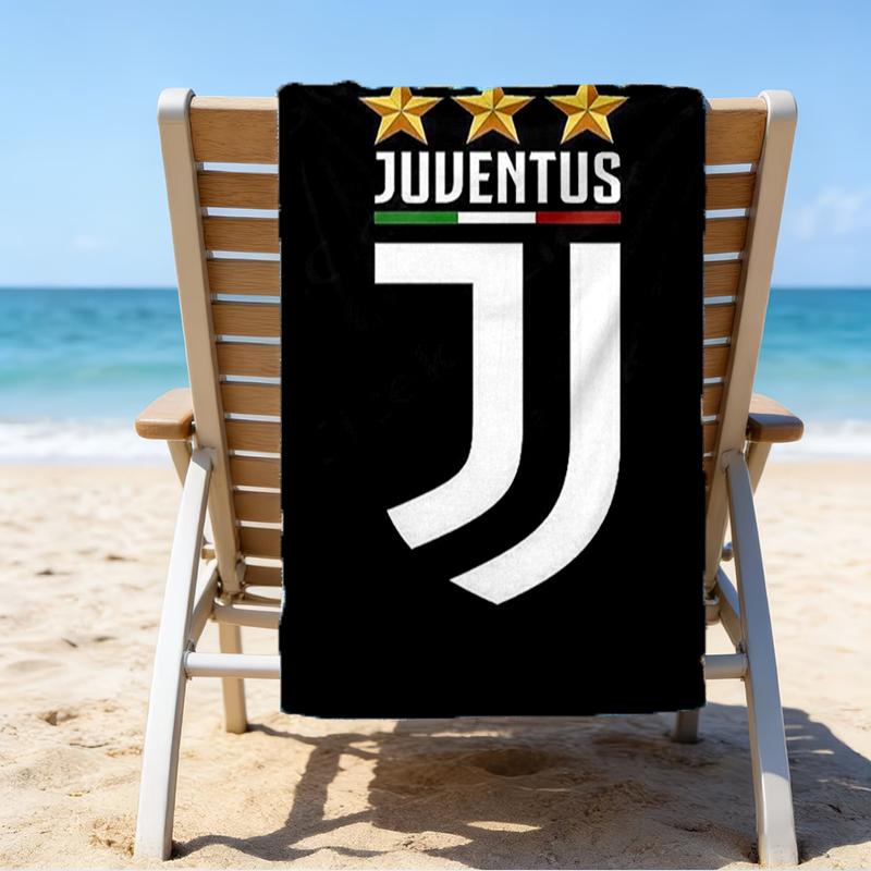 Ultra-Soft Beach Towel with Juventus Football Club Theme,Ideal for Pool - Camping, Diving - Perfect Travel Essential, Vibrant Beach Towel.