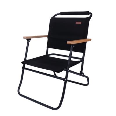 Складной стул NINEHILLS Rover Chair LOW Low Style, легкий, алюминиевый, компактный, для использования в помещении и на открытом воздухе, оригинальный британский армейский складной стул (черный)
