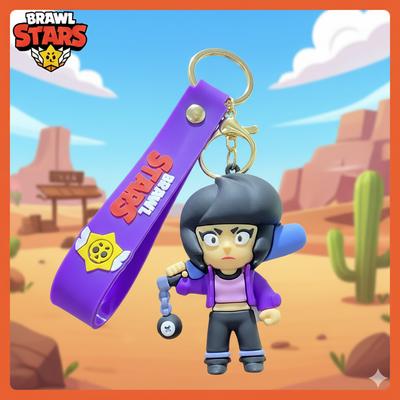 Бравл Старс брелок Биби Brawl Stars на ключи, на сумку фигурка Bibi 6 см 