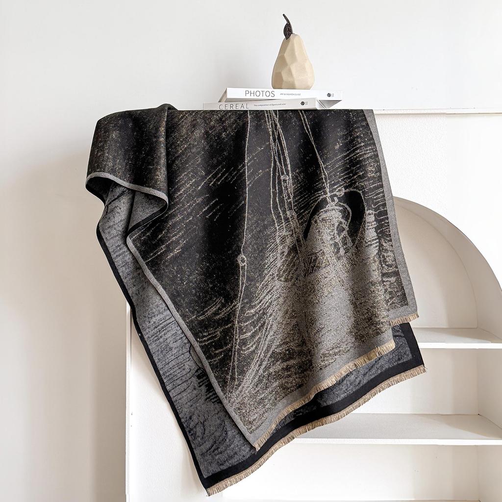 New Luxury Brand Cashmere Women Print Scarf Winter Warm Shawl and Wrap Bandana Pashmina Female Foulard Blanket Poncho Scarves