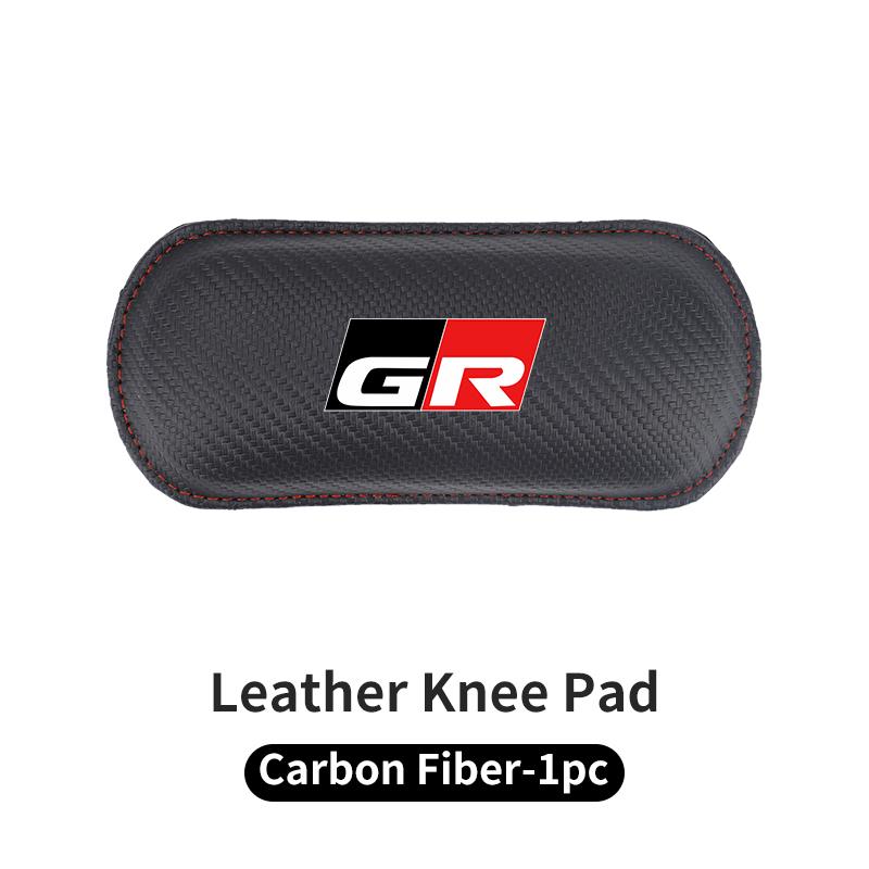 Car Knee Leg Protective Pad Foot Armrest Cushion Accessories For 7JHJ GR Gazoo Racing Sport C-HR RAV4 Avensis Prado Prius TRD JESW6