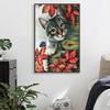 Cross Stitch Embroidery Kits Lazy Lovely Cat Cotton Thread Painting DIY Needlework