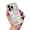 Чехол для iPhone 17 Pro Max с рисунком щенка в форме сердца, мягкий, прозрачный, милый дизайн для женщин