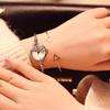 Fashion Stylish Lady Women Girl Roman Numerals Dial Round Bracelet Wrist Watch Silver Twist