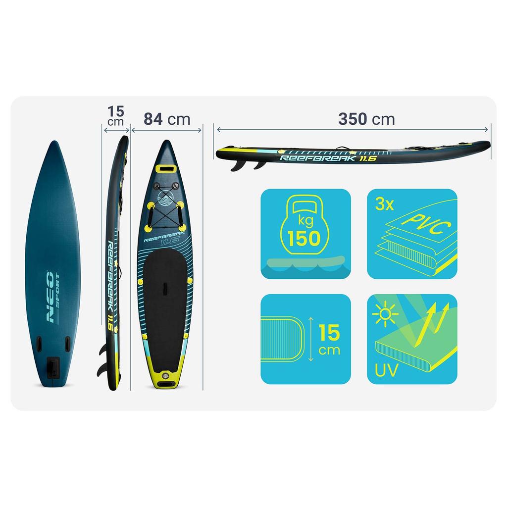 Доска Sup Reefbreak 350 X 81 X 15 см Neo-Sport 170310