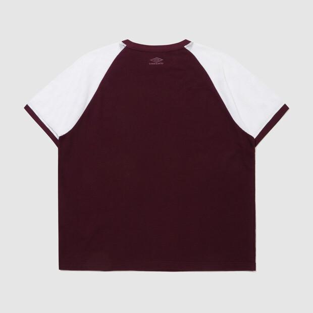 UMBRO Гибридная футболка с коротким рукавом Crispy Taslan Mesh Цвет: Вино Ур211Крс50