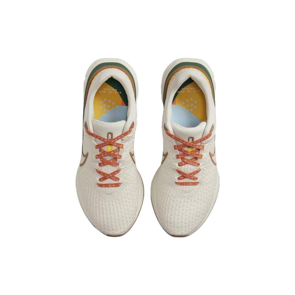 Привет, Lou x Nike React Infinity Run Flyknit 3 A.I.R. Кроссовки унисекс White Phantom Ale-Brown DO9496-001