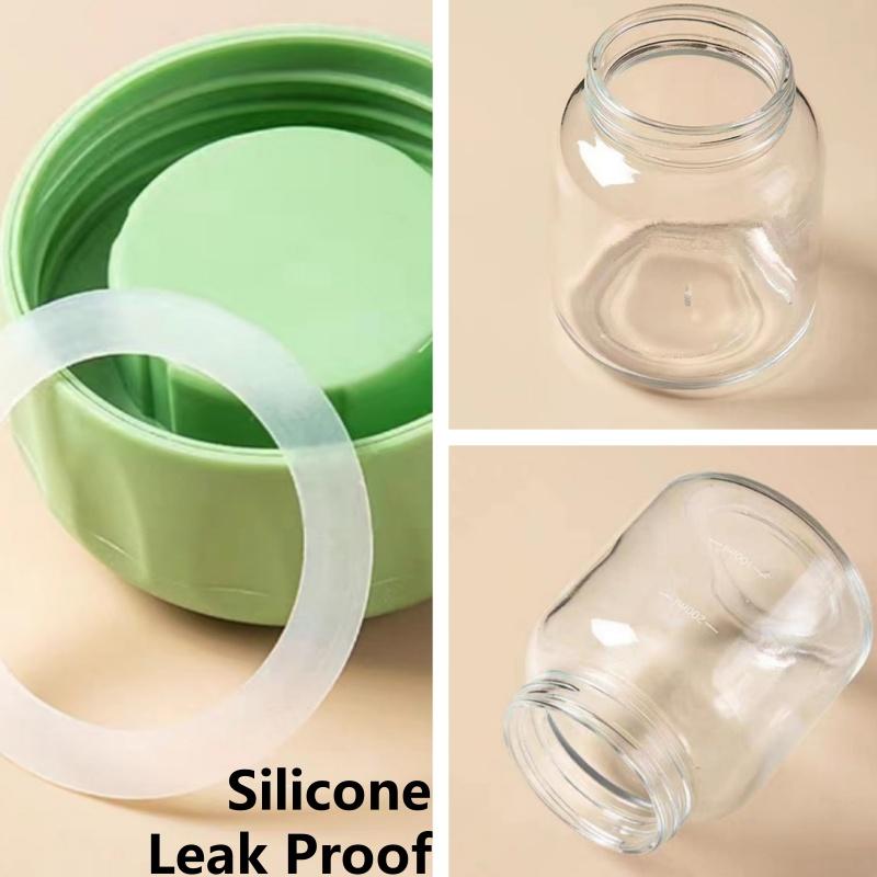 300 мл маленькие стеклянные бутылки для воды с крышкой портативные симпатичные мини цилиндрические однотонные герметичные стаканчики для воды студенческие бутылки для питья