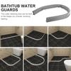 Bathroom Water Stopper Retaining Water Barrier Strip Shower Dam Flood Barrier Dry and Wet Separation Blocker Silicone Sealing