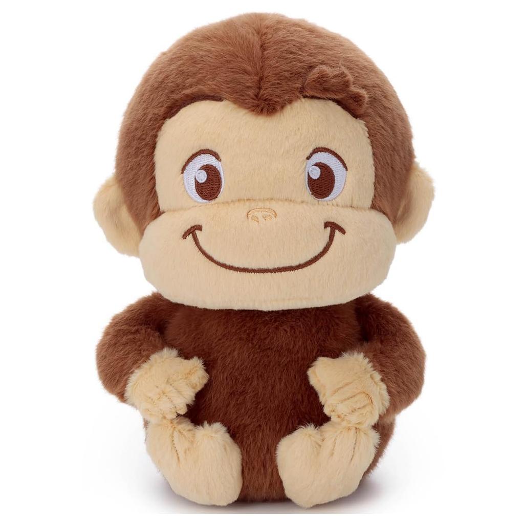 Takara Tomy Arts (TAKARATOMY A.R.T.S) Curious George (TOY STYLE) Plush Toy Medium, Curious George, Approximately 25cm Tall