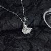 Ожерелье в виде лебедя Простая индивидуальная цепочка на ключицу из титановой стали с ювелирными изделиями