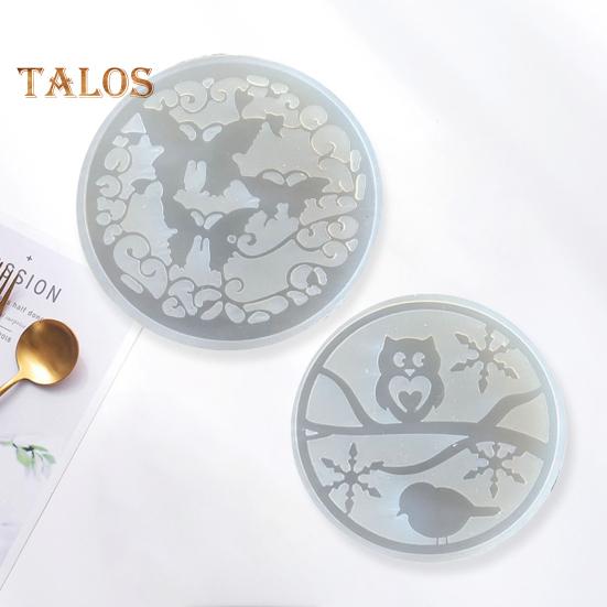 Форма для коврика для чашки, антипригарная декоративная форма, 9 стилей, полезная форма для коврика для чашки в форме рождественской елки на Рождество