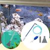 Аквариумный сифон-пылесос для чистки грунта, сменная насадка для смены воды в аквариуме, универсальная