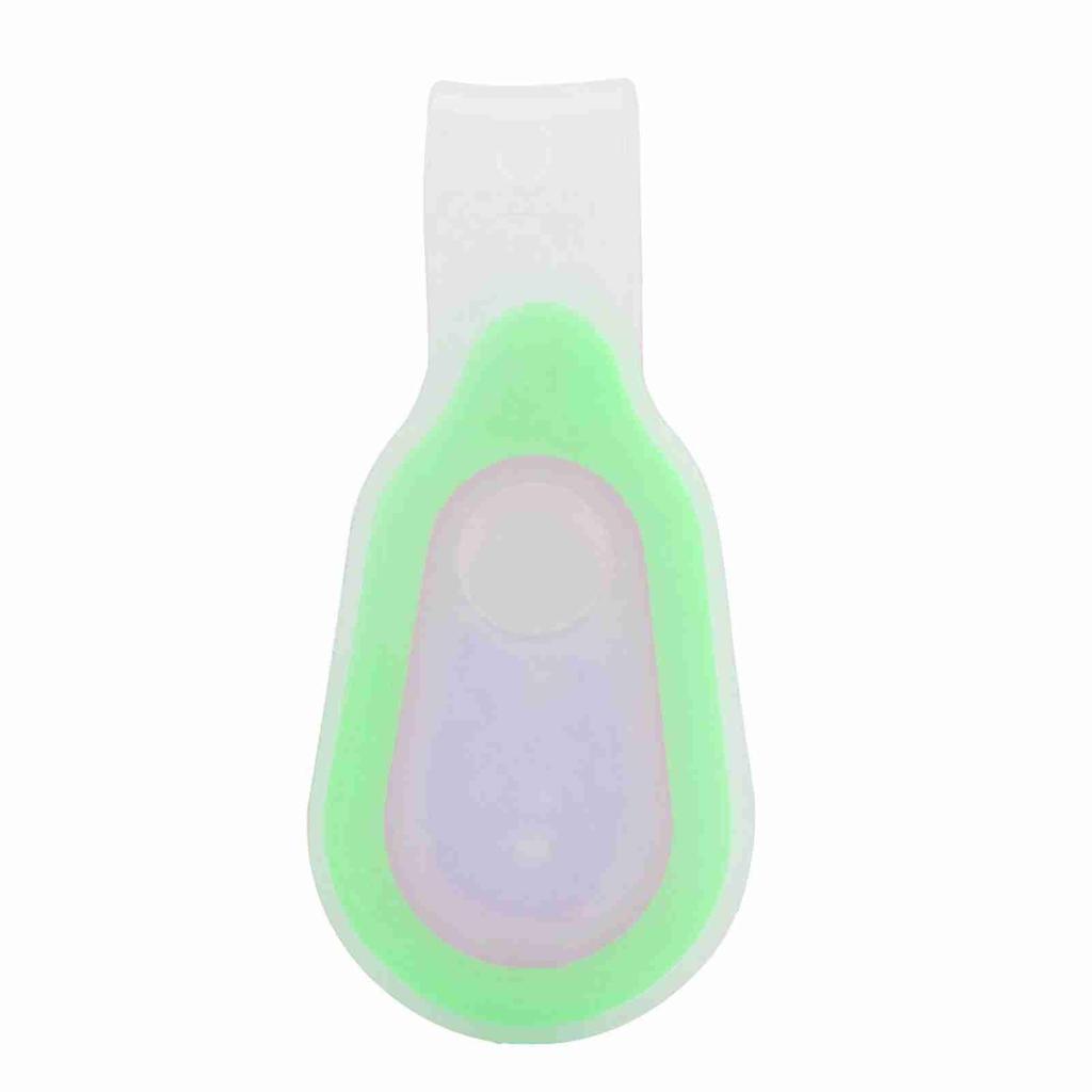 Силиконовый гель ночной велосипедный беговой рюкзак безопасность предупреждение светодиодный фонарик лампа(зеленый)