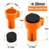 8 Pcs Workbench Tenon Stopper Non Marring Durable Nylon Non-slip EVA Rubber Used for 19/20mm Hole Desktop Clip