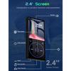 MP3-плеер 96 ГБ с Bluetooth, портативный музыкальный плеер со звуком без потерь и HD-динамиком, диктофон с экраном 2,4 дюйма, FM-радио, наушники в комплекте