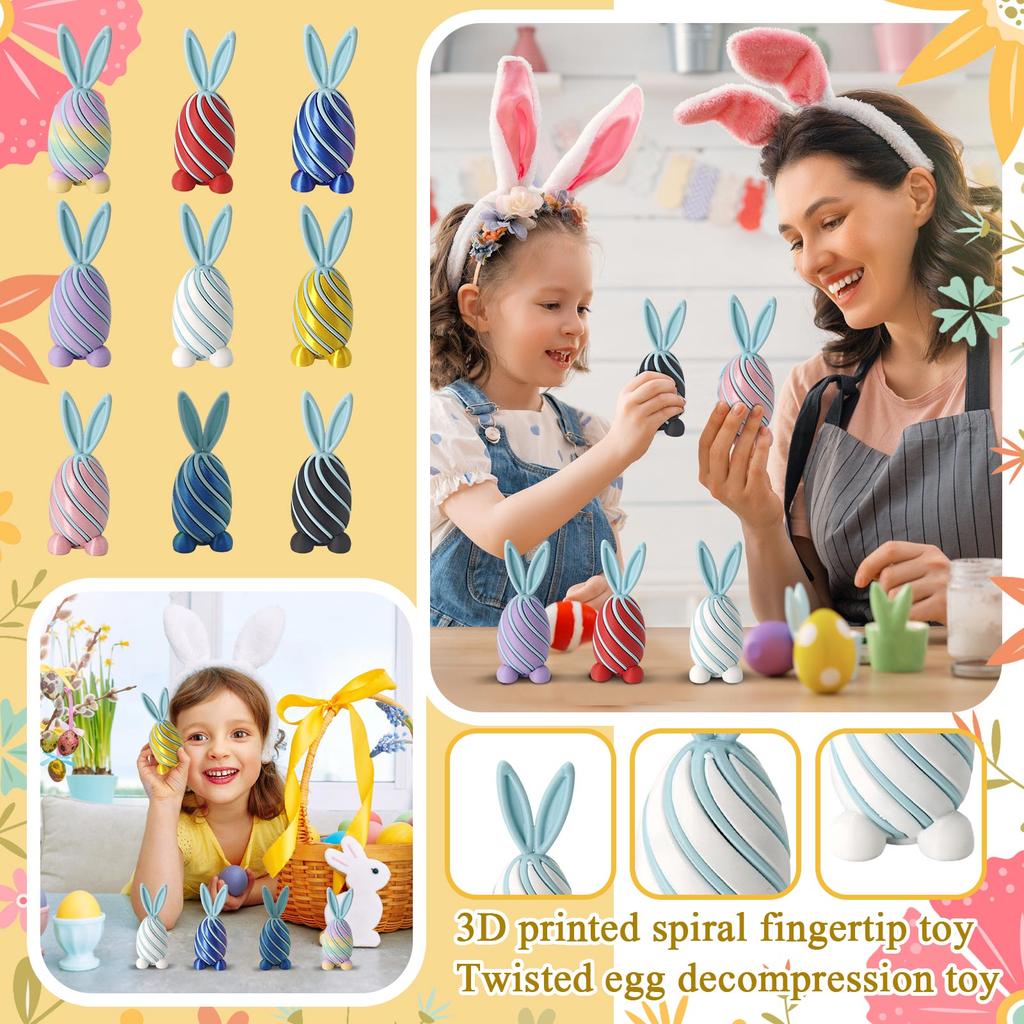 3D-печатное спиральное яйцо-игрушка Игрушка для снятия стресса