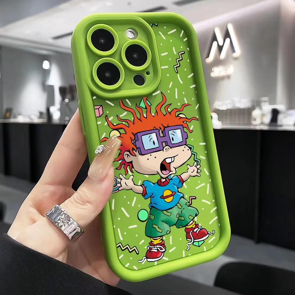 Мультяшный чехол для телефона R-Rugrat Чакки для iPhone 17 Air 16 e 15 14 13 12 11 Pro Max Plus Mini SE 2020 2022 Мягкая задняя крышка из ТПУ
