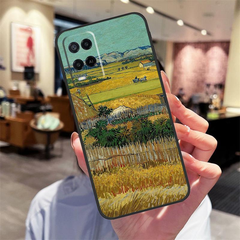 Кейс-масляная живопись Ван Гога для Oppo A94 A54 A40 A60 A80 A98 A78 A18 A38 A58 A16 A76 A96 A17 A77 A74 A57S A15 Чехол
