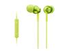 Sony Earphones with Remote and Mic for Lime In-Ear iPhone/iPod/iPad, Green, MDR-EX110IP/G