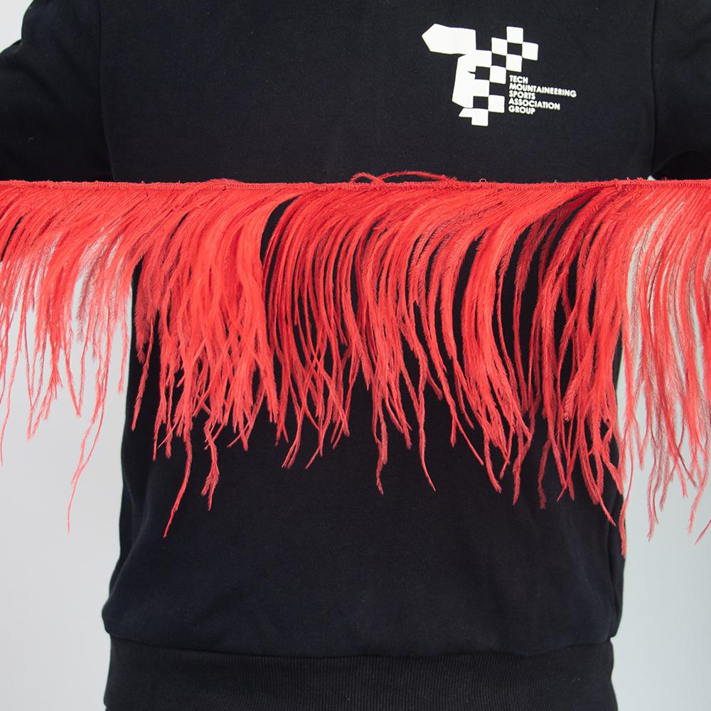 Перо 1 метр Белые страусиные перья Отделка бахрома 8-22 см Натуральная лента из страусиных перьев для свадебной вечеринки Декорация одежды Перья