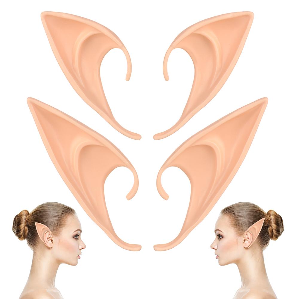 Платье Вечеринки Хэллоуин Маскарад Реалистичные Эльфийские Уши Косплей Сделано из Пластика