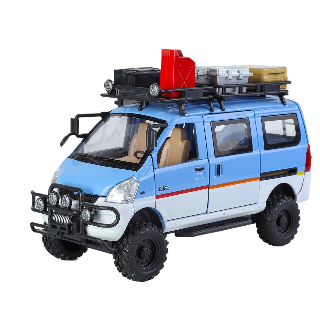 1/24 Сплав Литой Металл Mitsubishi Фургон Внедорожник Модель, Имитация Звука и Света, Детская Игрушечная Машинка, Съемные Аксессуары, Подарок для Мальчиков