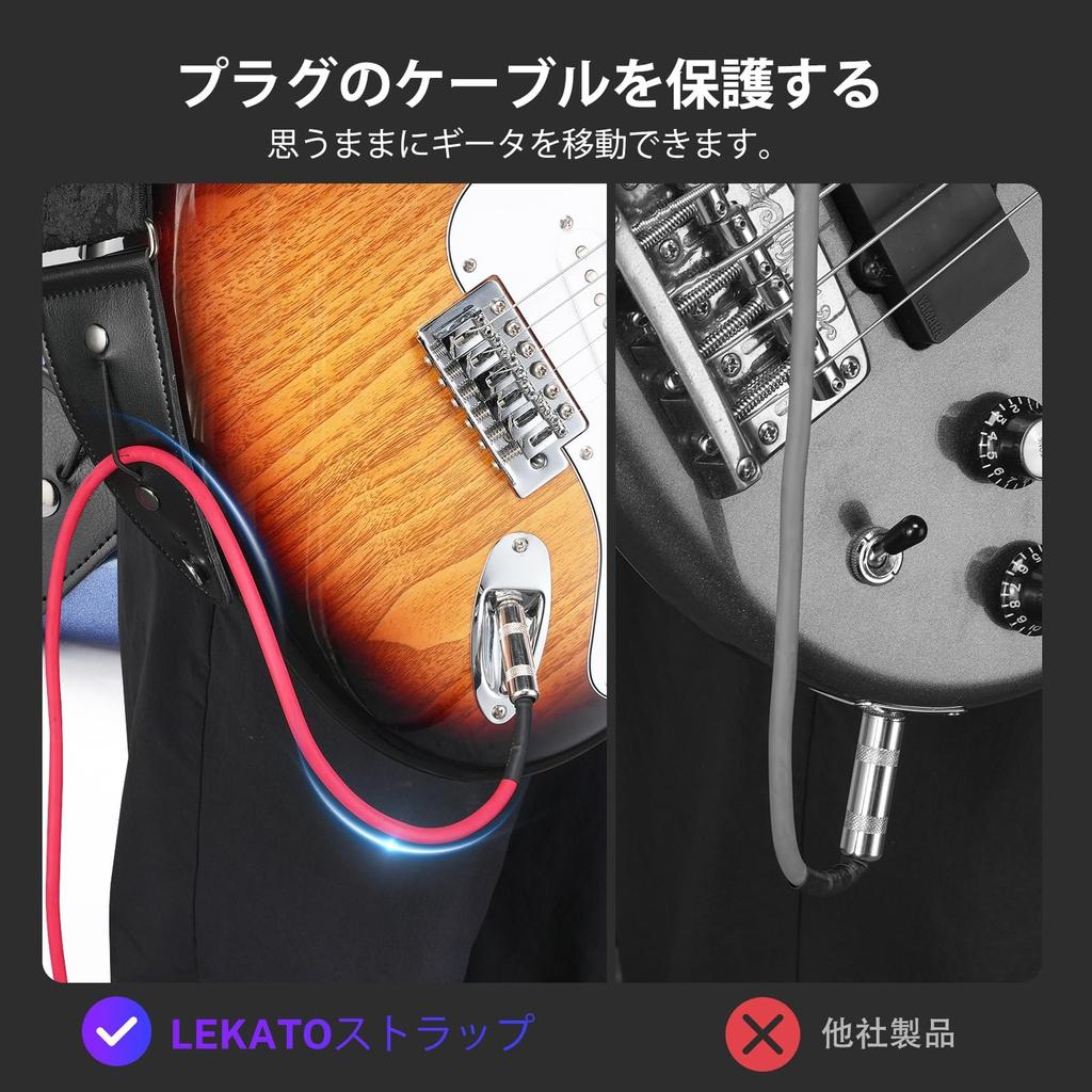 Guitar Strap Anaglyph Embossed Floral Guitar Strap for Electric Bass Acoustic Guitar Wide Bass Strap Pick Lock Cable Fixation Black Padded Guitar