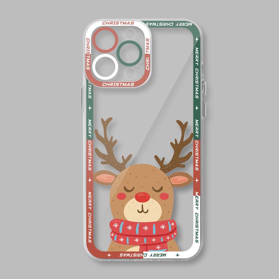 Графический чехол для телефона с элементами Merry Christmas для Apple iPhone 15 16 Pro XS Max 13 14 Plus XR SE 7 8 12 11 Pro plus Матовый
