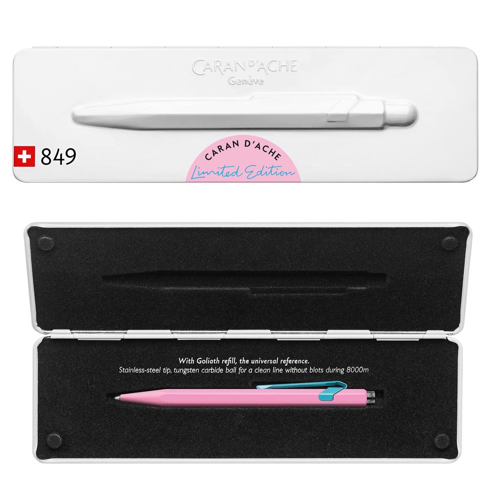 Шариковая ручка CARAN 849 Your Style Edition 2 Hibiscus Pink Limited Regular Imported Product D'ACHE Oil-based Crème NF0849-536
