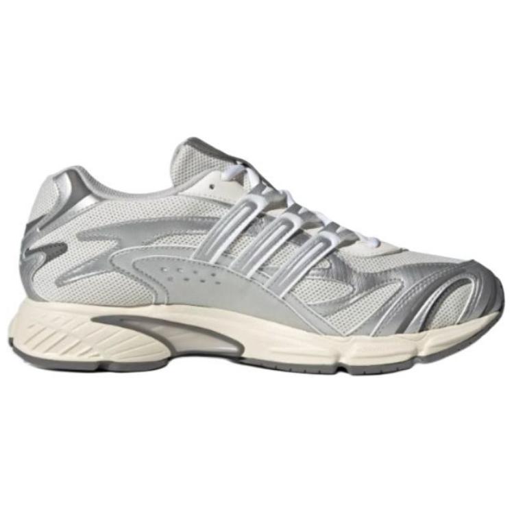 Adidas Originals Temper Run 2.0 Нескользящие Износостойкие Низкие Массивные Кроссовки Унисекс Бело-Серебристые Кроссовки JR9557