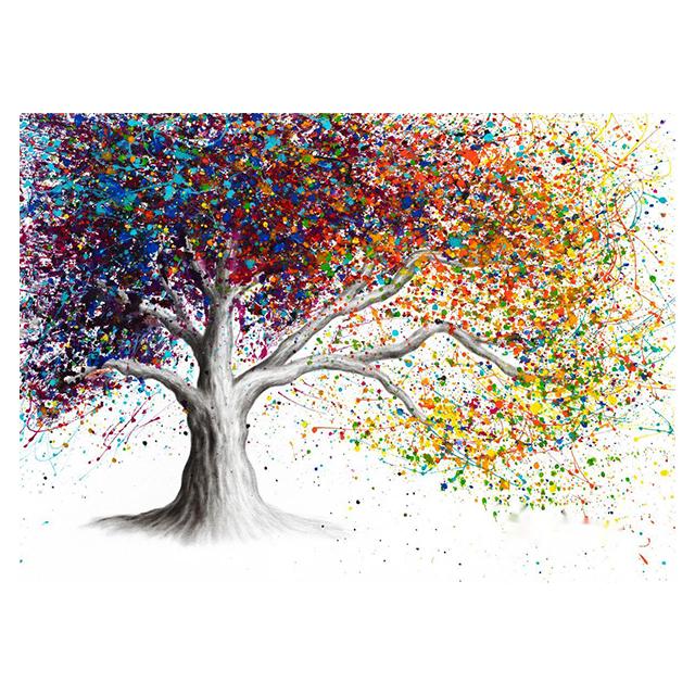 Abstract Graffiti Artist's Work Colorful Trees Prints Poster Canvas Painting Modern Wall Pictures Living Room Bedroom Home Decor