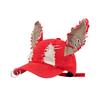 Cross-border Hot Sale Doberman Dog 3D Ears Hip-hop Style PVC Denim Baseball Cap Personalized Trendy Distressed 6-Panel Snapback