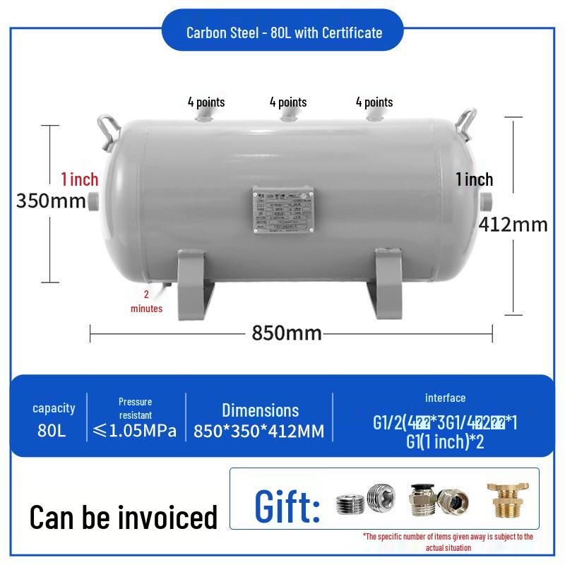 Compact Air Tanks 2L-60L - Ideal for Compressors and Vacuum Systems